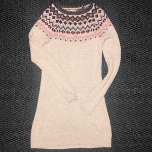 Knit sweater dress